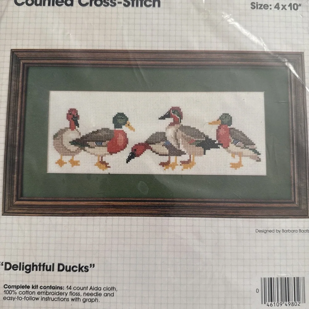 Delightful Ducks Counted Cross Stitch Kit #49802 by Bucilla (4